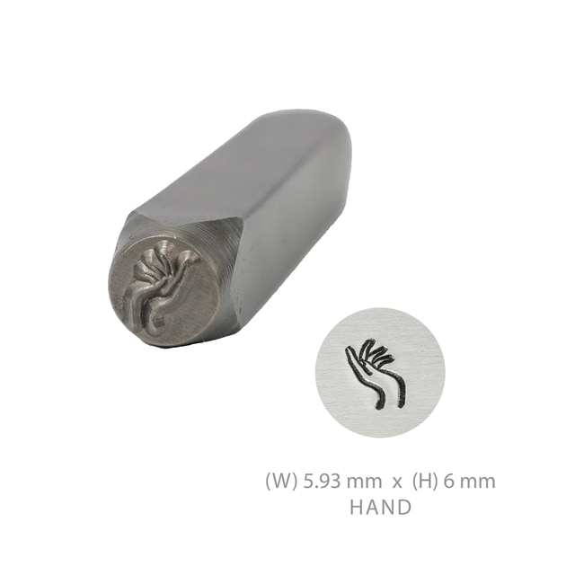 Timbres de en métal, timbres de fleurs et d'arbre, timbres en métal, tampons de poinçonnage en métal, kit d'estampage en métal, outil d'estampage de bijoux 1/4 (6 mm): YELLOW