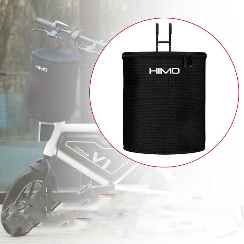 Original HIMO Bicycle C20 Z20 E-Bike Scooter Multi-Function Waterproof With Lid High Capacity Cycling Canvas Basket Pannier