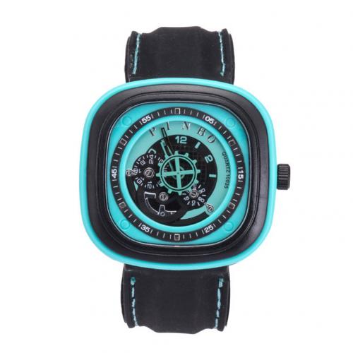 Sport Men's Watch Large Square Dial Silicone Strap Analog Quartz Wrist Watch Decor montre homme часы мужские наручные