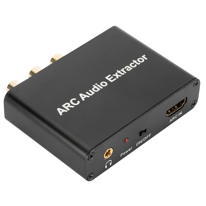192KHz ARC Audio Adapter Audio Extractor Digital to Analog Audio Converter DAC SPDIF Coaxial RCA 3.5mm Jack Output