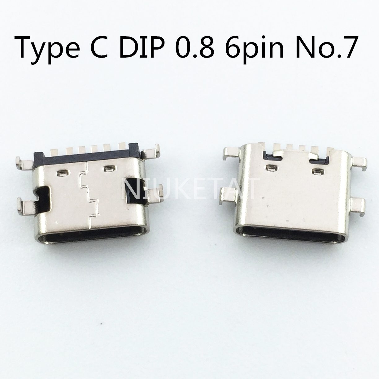 Conectores de base de carga Micro USB tipo C, modelo 10, mezcla de 6 pines, uso para reparación de teléfonos móviles y productos digitales, 10-100 unids/bolsa: 10pcs for No.7