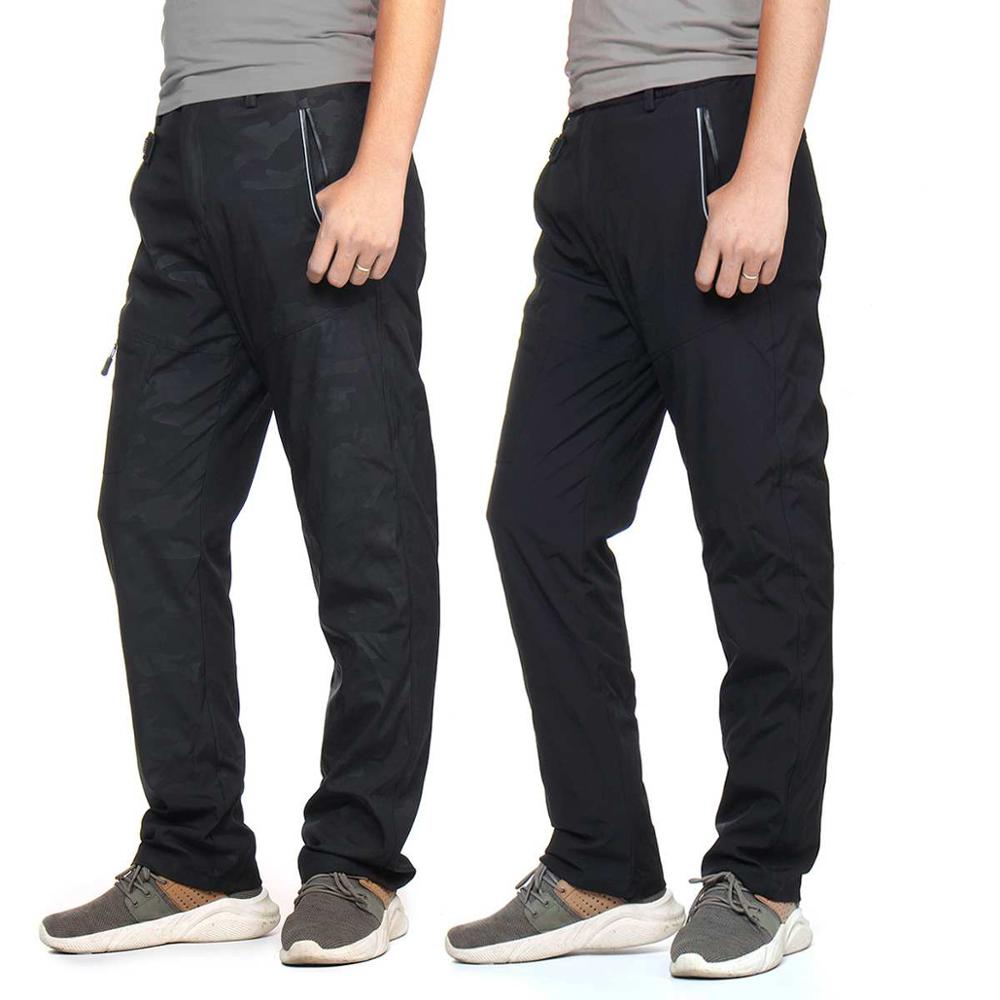 Men USB Electric Heating pant Winter Thick USB Intelligent Heated Warm Trousers Velvet Warm Knee Trousers Pant for Outdoor Sport