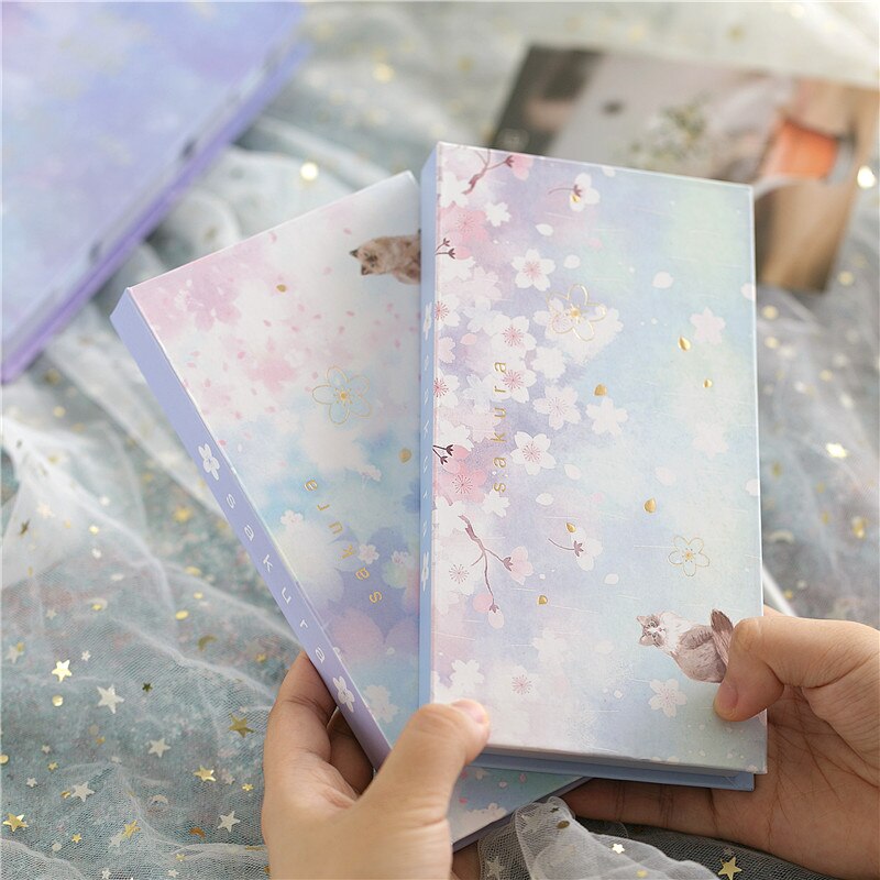 Creatieve leuke doos mode memo sticker Sticky Notes doos verpakt bericht paster