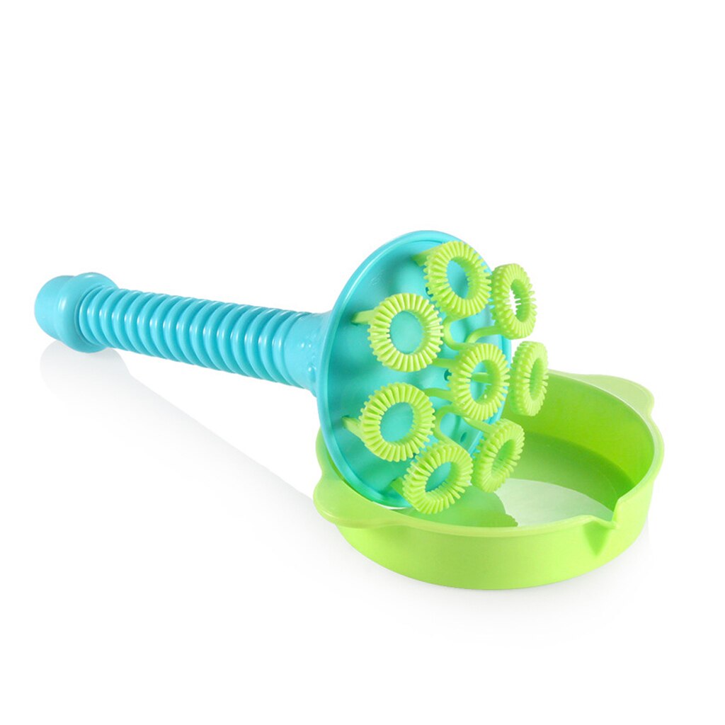 4-Piece Bubble Blower Toy Set, Kids Toddlers Home Garden Play Fun Games, Green & Blue Color