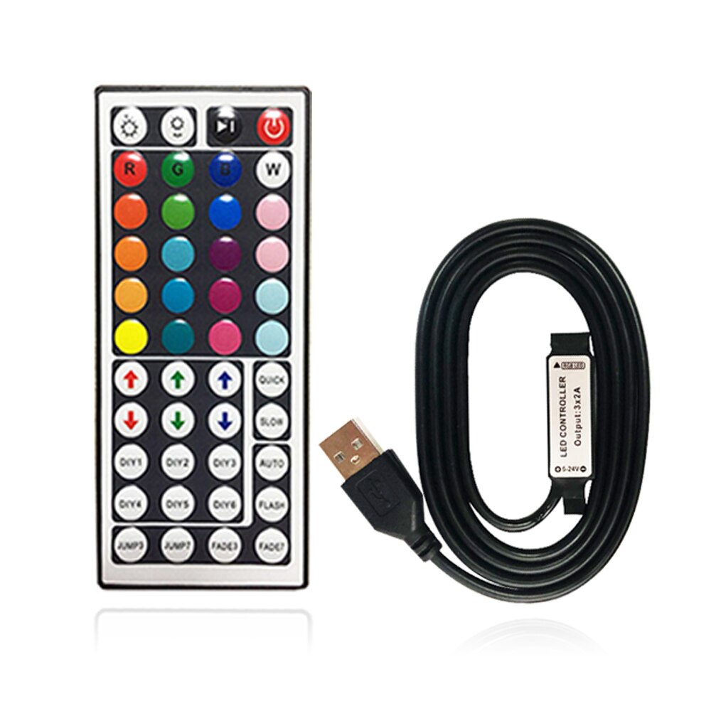 1m USB DC 5-24V Inline IR-Controller mit 24 Key Wireless Controller für 5050 3528 RGB LED Licht Streifen