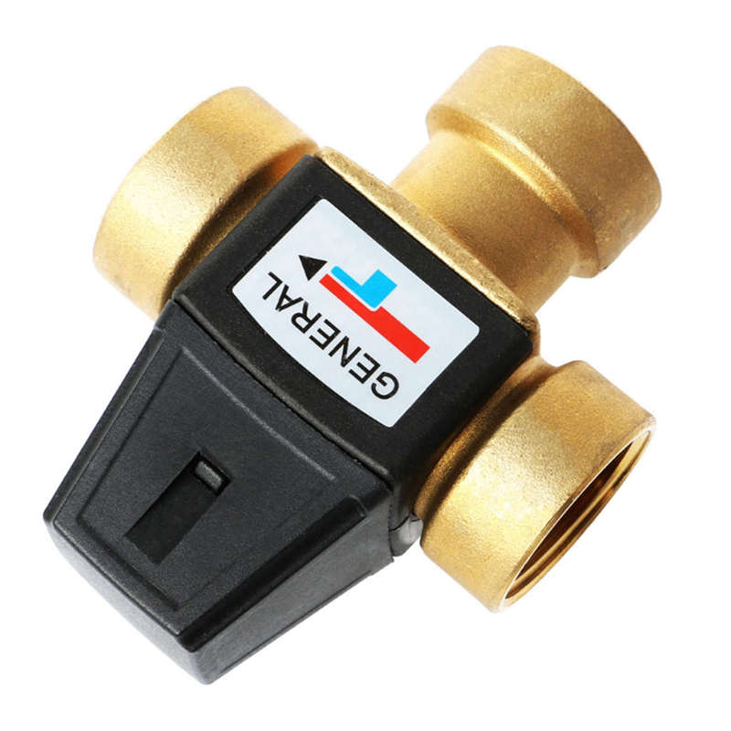 Dn20 Solar Water Heater Valve 3-Way Thermostatic Mixer Valve 3/4 Inch 3 Way Male Thread Thermostatic Mixing Valve