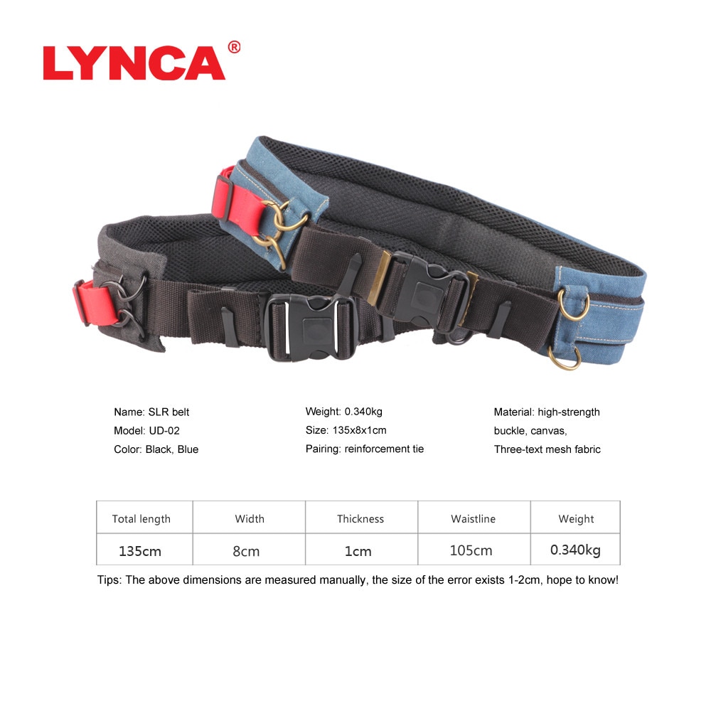 LYNCA Kamera Riemen Riemen Multi-funktion Fotografie Gürtel Rucksack Gürtel Klettern Reiten Reise Objektiv Tasche Schnalle Für SLR Kameras