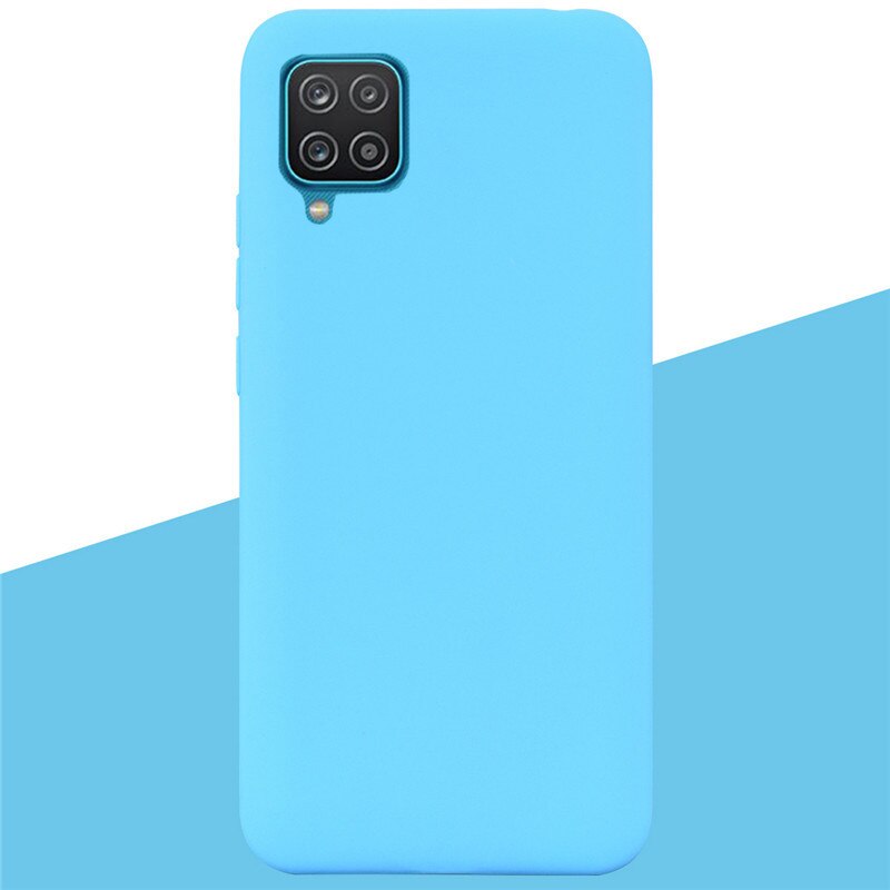 For Samsung A12 Case Soft Silicon Tpu Back Phone Case For Samsung Galaxy A12 GalaxyA12 A 12 SM-A125F a125 Bumper Fundas Coque: 5 Sky Blue