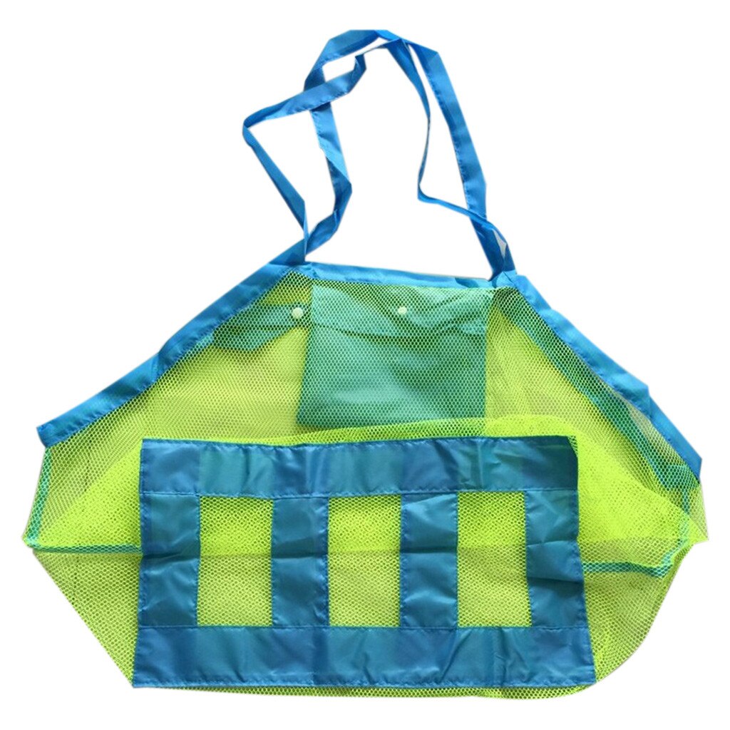 Grote Mesh Tote Bag Kleding Speelgoed Dragen Alle Zand Weg Strandtas Outdoor Draagbare Hand Tas Zwemmen Sport Speelgoed Opslag voor Kids