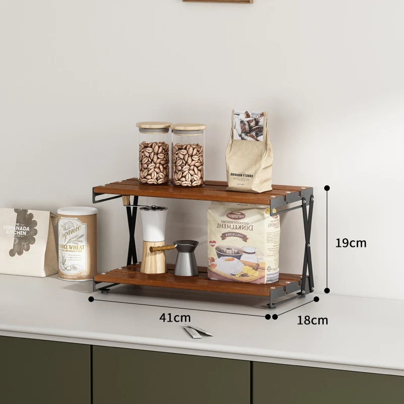 Bookcases Outdoor Shelf Stainless Steel Portable 3-Layer Multifunctional Camping Desktop Desk Folding Storage Shelf Bookshelf: Blue
