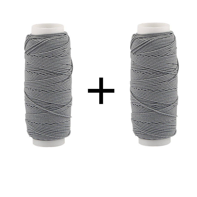 30MLong 5mmWide Colorful Elastic Threads For Sewing Machines 2Roll Set Embroidery Sewing Threads Hand Sewing Thread Craft Set: Red