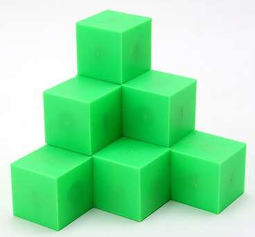 Sussidi didattici della matematica Della Scuola Primaria Matematica Magnetico 5 cubo cubo cubo Geometria Tre vista Insegnamento: NO4