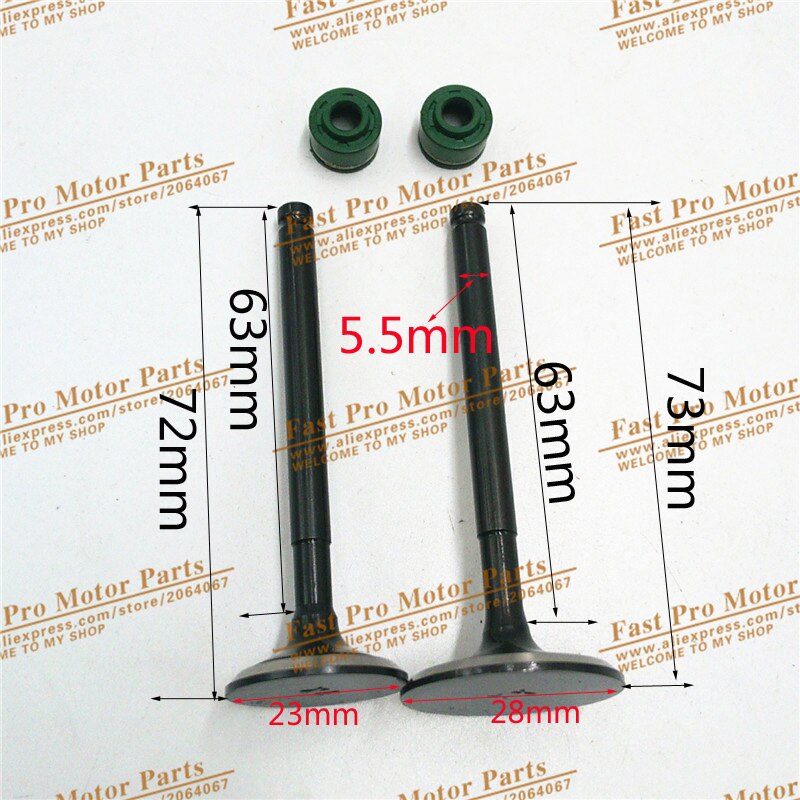 YinXiang 150CC YX160 Valve Oil Seals and Valve set Cylinder Head Valve