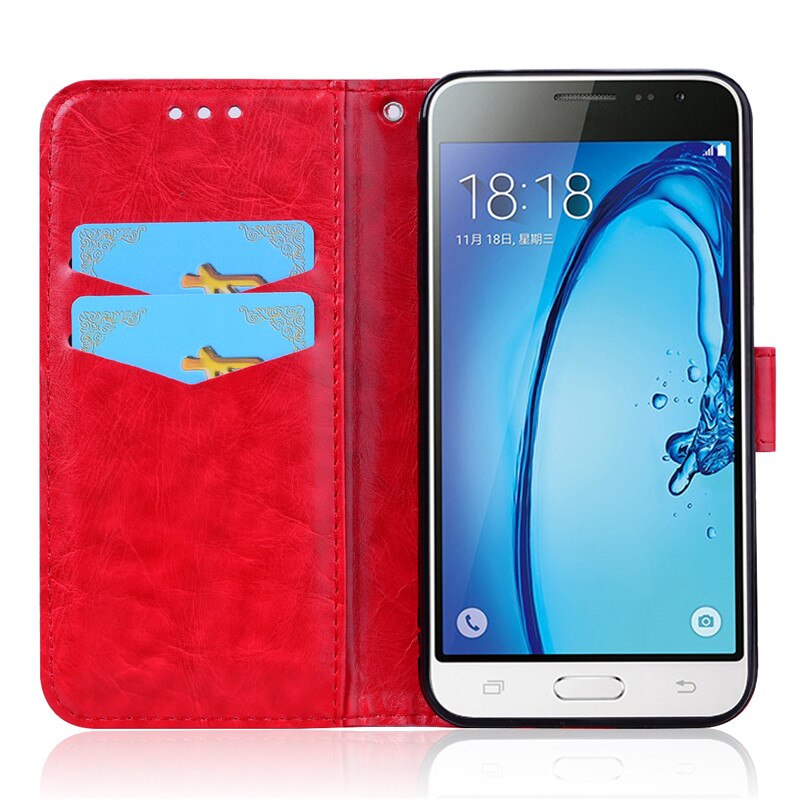 For Samsung Galaxy J3 Case Leather Wallet Phone Case for Samsung J3 J310F J320F Leather Flip Case For Samsung J3