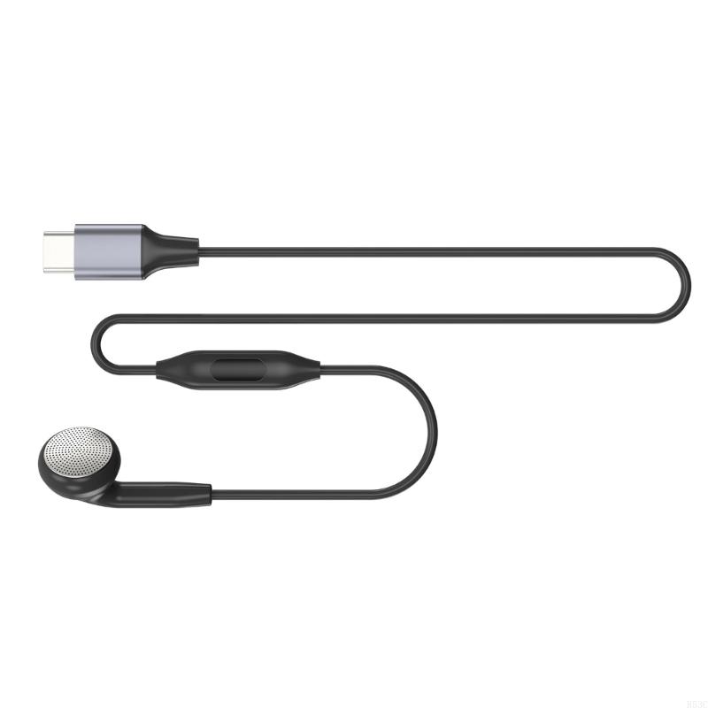 652F Earphone Single Side Earphone With Microphone for Smartphones Secure In Ear , Reinforced Cable, Wide Use