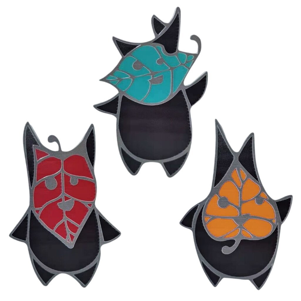 Garden Korok Statue Stained Glass Leaf Elf Craft Decoration Artistic Garden Sculptures Outdoor Backyard Lawn Yard Ornaments