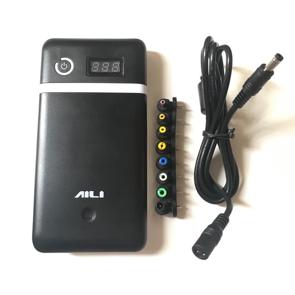 100% Original 3.6V 5V 6V 9V 12V 15V 16V 19V 21V Mobile Power Bank 6x18650 Battery Case Box Universal Phone Charger: BLACK