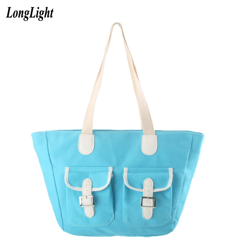 Longlight Vrouwen Canvas Ultralight Casual Handtassen Grote Capaciteit Dames Schoudertas Leisure 25X7X25 Cm Vrouwen Handtas kleuren