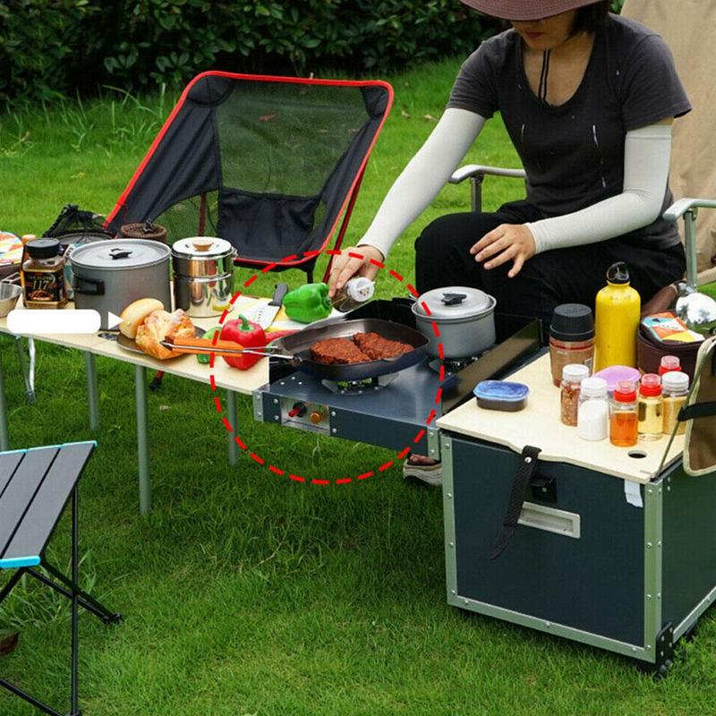 Sartén plegable portátil para Picnic al aire libre, utensilios de cocina antiadherentes de hierro ultraligero negro, utensilios de Camping