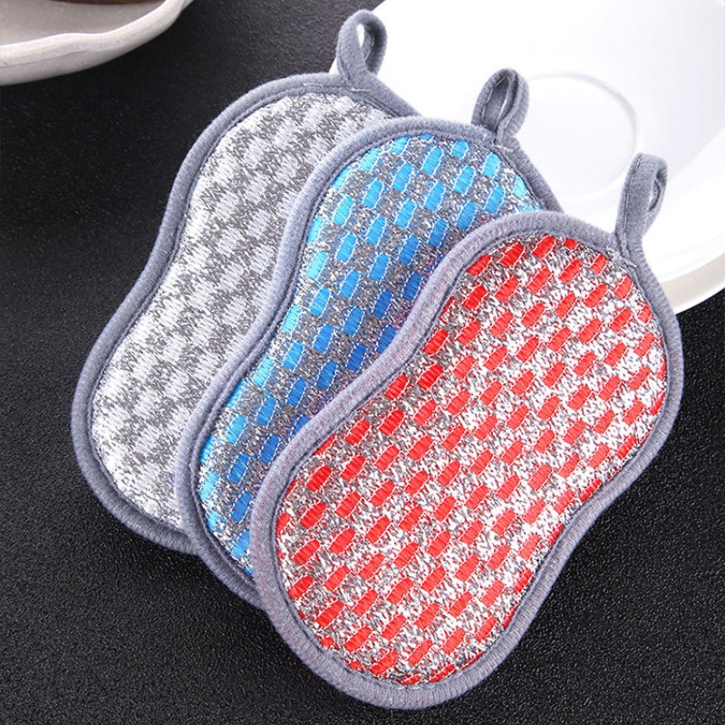 10-1 esponjas para fregar platos, toallita mágica de doble cara, esponjas de limpieza antiadherentes de microfibra para ollas, herramientas de cocina, utensilios para ollas de lavado