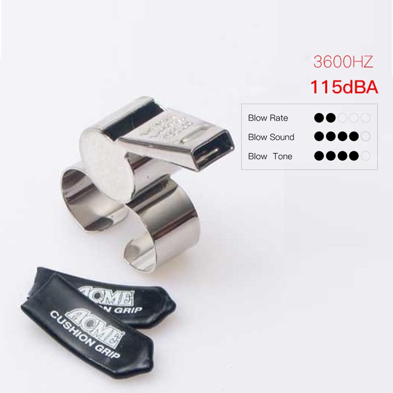 ACME 477 60.5 Finger Grip Metal Whistle Nickel-Plated Referee Coach training Sports Contest Whistle