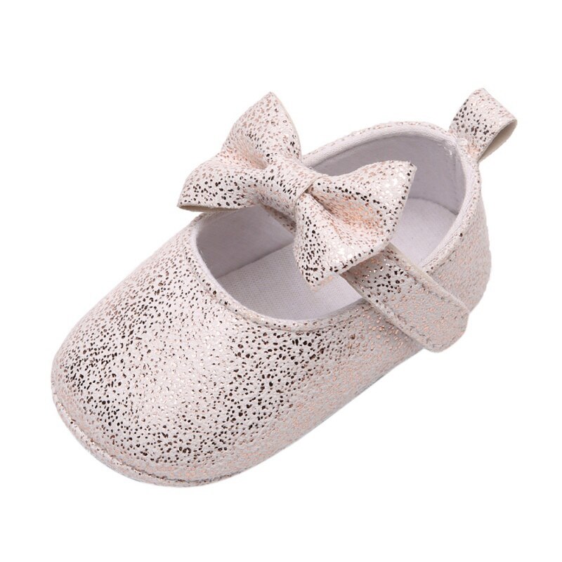 Infant anit-slip hengittävät vauvan kengät makea rusetti prinsessa kengät vauva tyttö matalat kengät vauvan ensimmäinen kävelijä 22222: M / 7-12 kuukautta