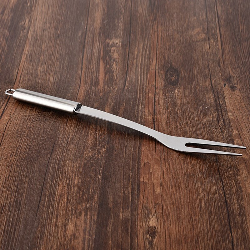 Stainless Steel BBQ Fork Portable Carving Fork Meat Fork Barbecue Tool Barbecue Fork Sticks Food Meat Fork BBQ Tool