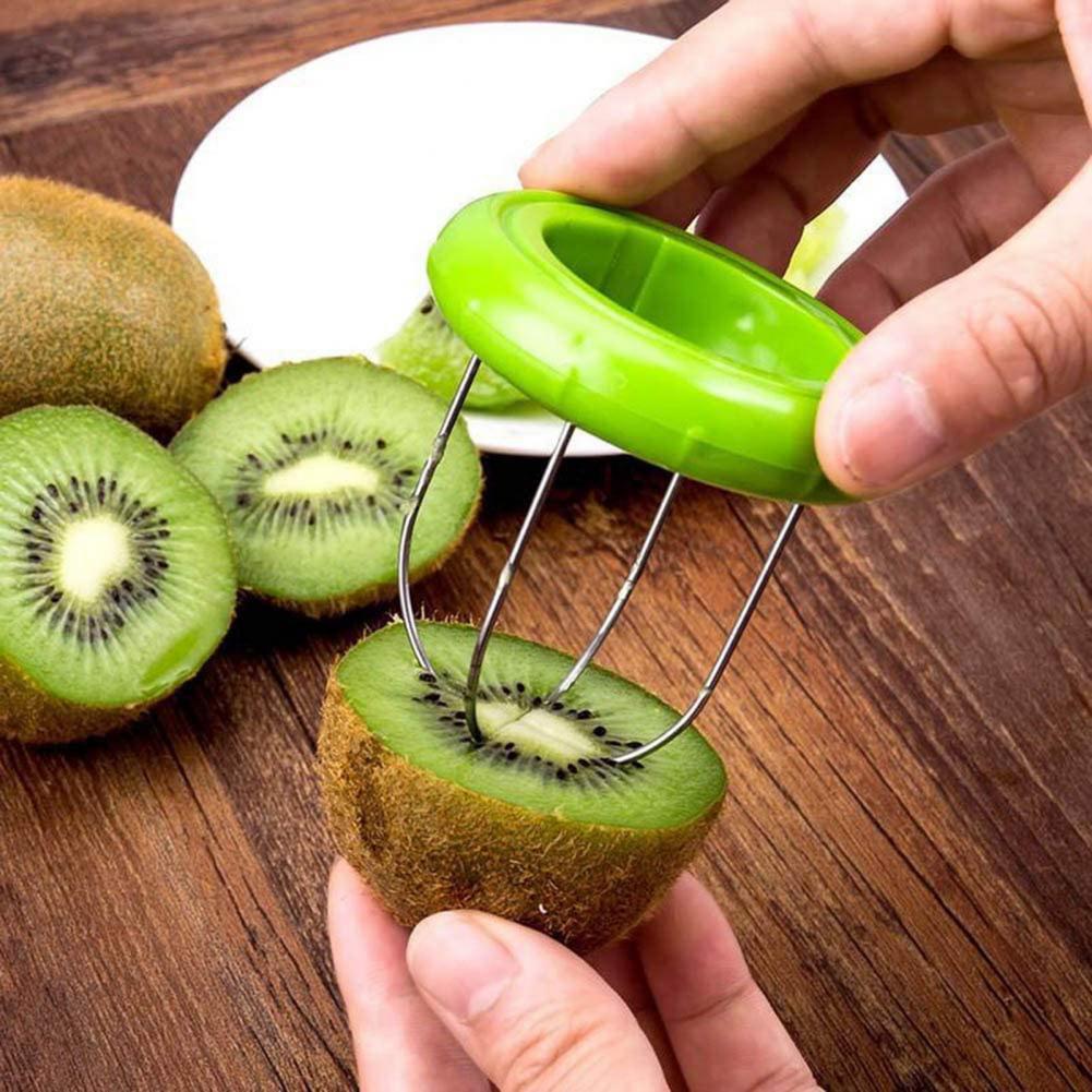 Kiwi Dunschiller Draagbare Praktische Abs Graven Core Fruit Cutter Slicer Voor Dagelijks Leven Thuis Keuken Restaurant Accessoires