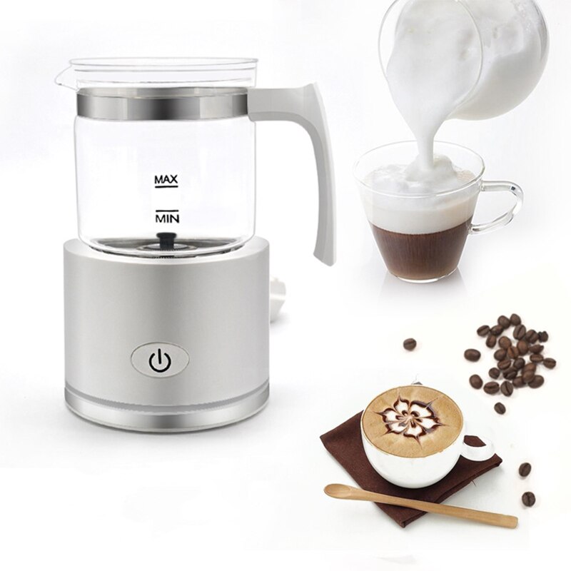 Melkeskummer elektrisk melk dampbåt mykt skum maker til og kald melkeskum, kaffe, latte, melk varmere varmeapparat eu støpsel