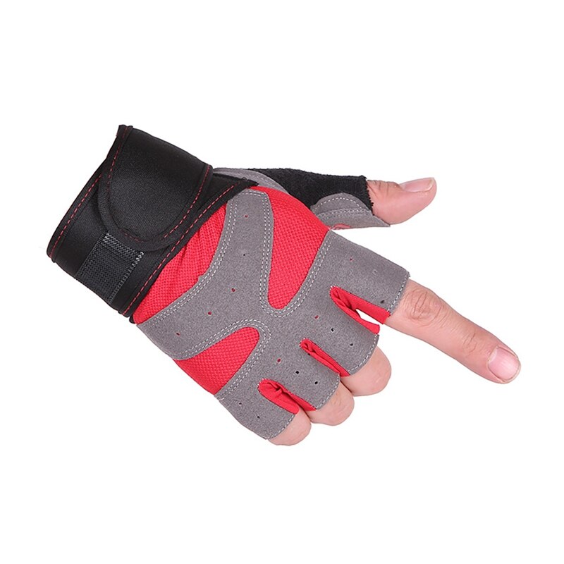 Gym Handschoenen Fitness Gewichtheffen Handschoenen Body Building Training Sport Oefening Sport Workout Handschoen voor Mannen Vrouwen: MR / S