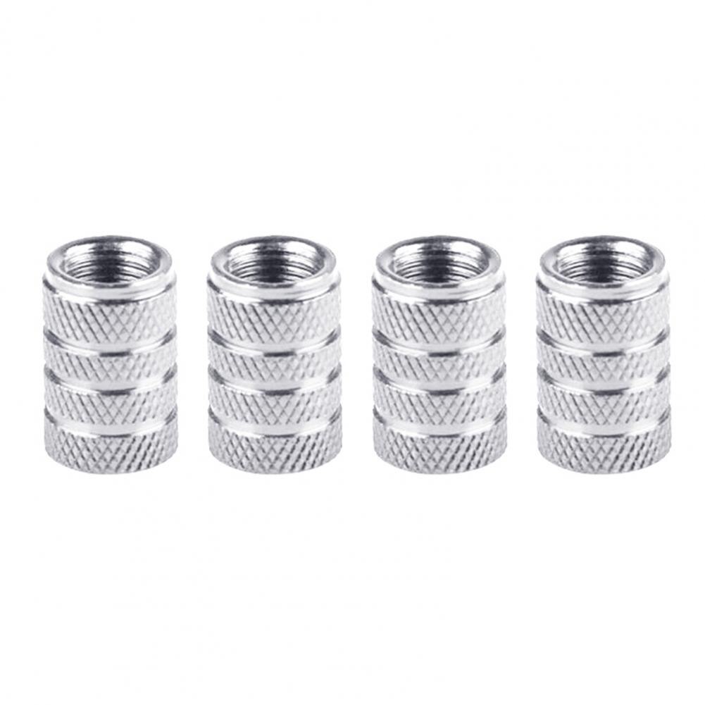 60% in ！！ 4Pcs Aluminum Alloy Car Wheel Tyre Tire Air Pressure Valve Stem Cap Dust Cover