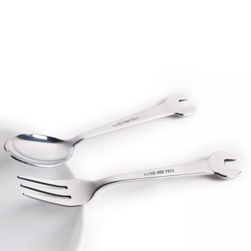 dolce di frutta Insalata forchette Posate Chiave a Forma di Cucina Articoli per La Tavola in Acciaio Inox Forchetta Cucchiaio JCFCJ78