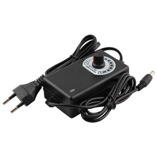 45% Sales! 3V-12V 2A 24W Adjustable Power Supply Adapter Motor Voltage Regulator US/EU Plug: EU Plug