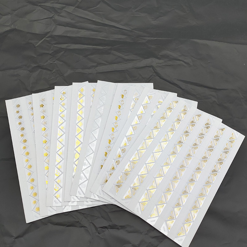 8 Vellen Papier Hoek Stickers Pvc Transparante Goud Voor Fotoalbums Frame Decoratie Scrapbooking Album Sticker Accessoires