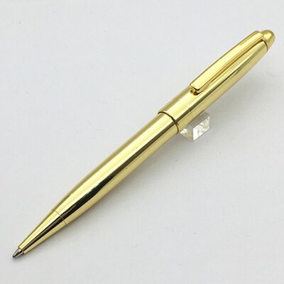 Luxury stationery pen silver and gold trim mont business style ballpoint pen mb for school supplies ON78422: Full Golden pen