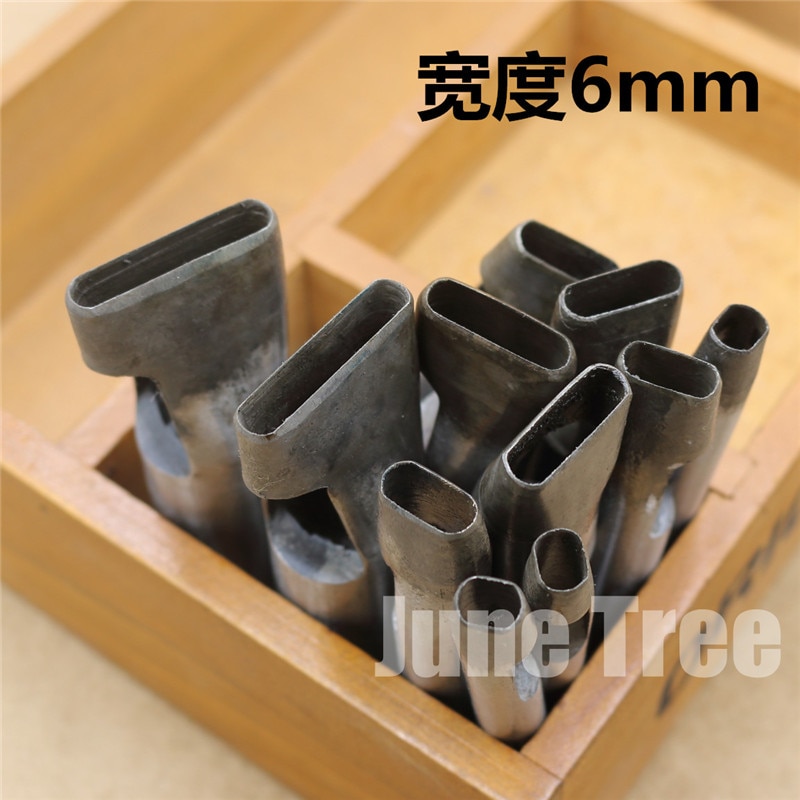 Handmade leather DIY tools strap One shape cowhide punch oval shape punch 6mm width