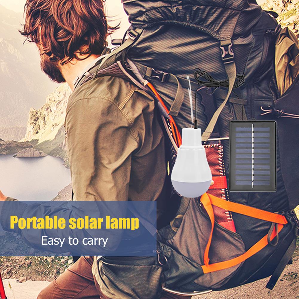5V 15W 300LM Portable LED Solar Lamp Charged Solar Energy Light Panel Powered Emergency Bulb Outdoor Garden Camping Solar Lamp