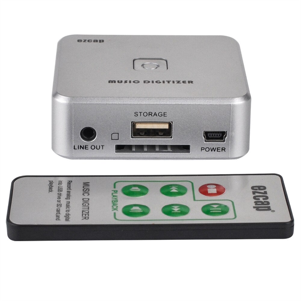 EZCAP 241 Music Digitizer Audio Capture Recorder Box Convert old analog music to MP3 Support USB drive