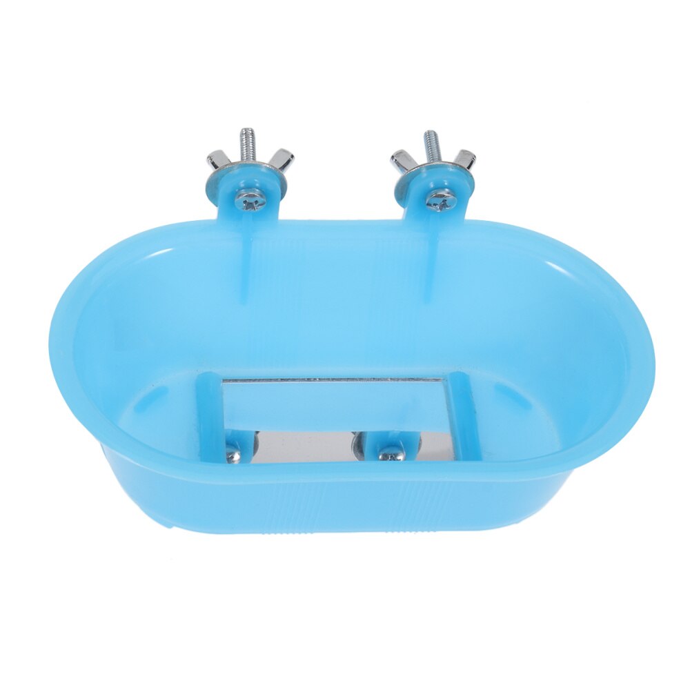 Bathing Tub Parrot Shower Pool Bird Bath Tub Cleaning Tool with Bottom Mirror