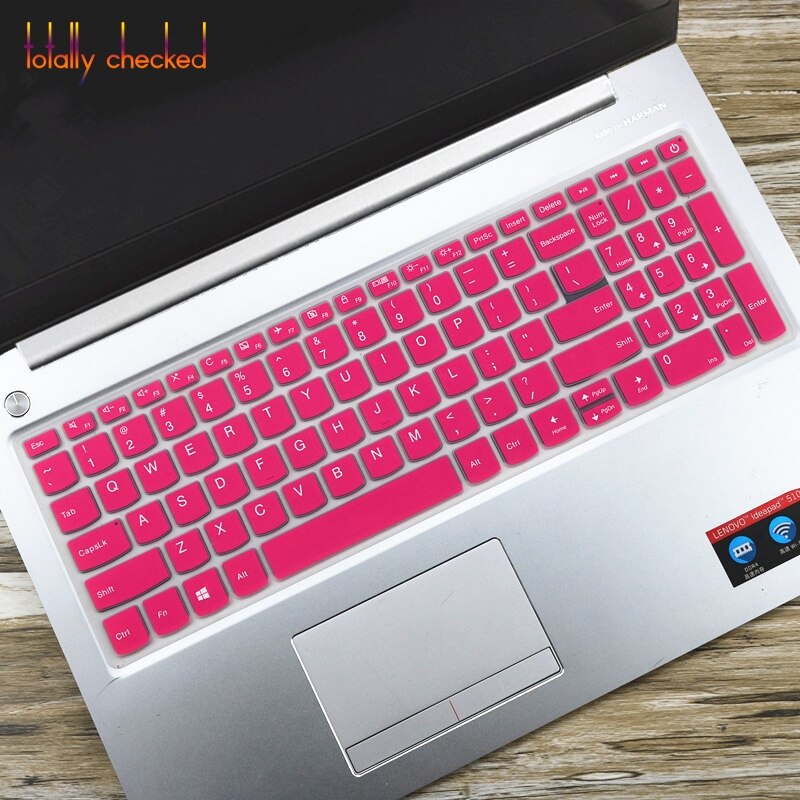 for Lenovo V15 iil iwl lil V15-IIL 15.6-inch Lenovo V 15 laptop Silicone Laptop Notebook Keyboard cover Skin: rose