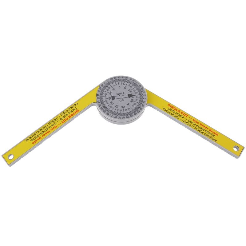 7" Miter Saw Protractor with Single Cut Miter Cut Scriber for carpenter plumber