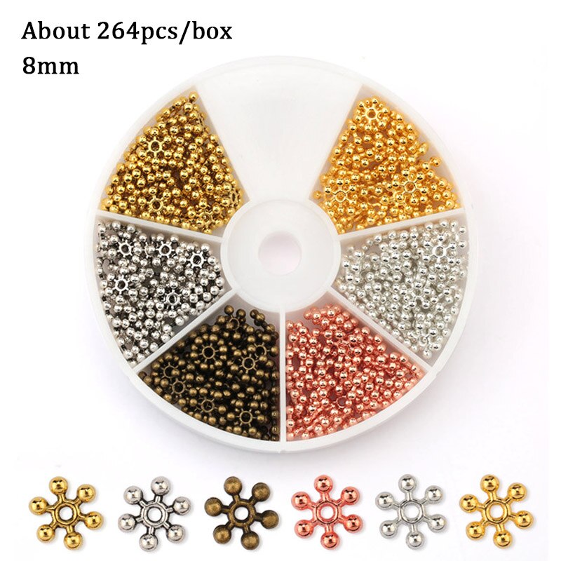 Jewelry Findings Set open jump rings Loose spacer beads Earring hooks Rubber Earring Backs for Jewelry Making DIY handicraft: 21