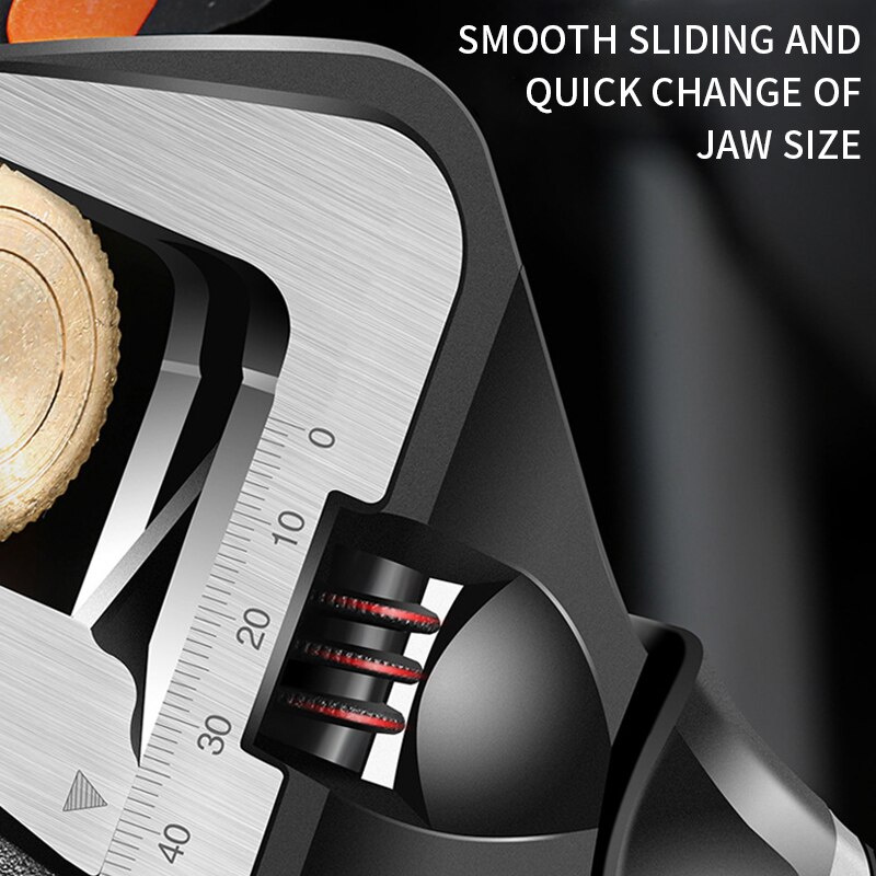 Adjustable Wrench Stainless Steel Wrench With Precise Handle And Measuring Scale Plumbing Repair Tool