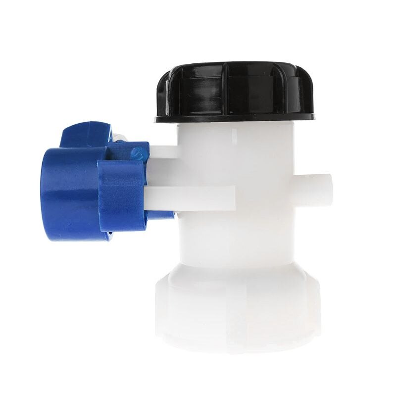 IBC Tote Tank Butterfly Valve Drain Adapter 2.44" Coarse Thread