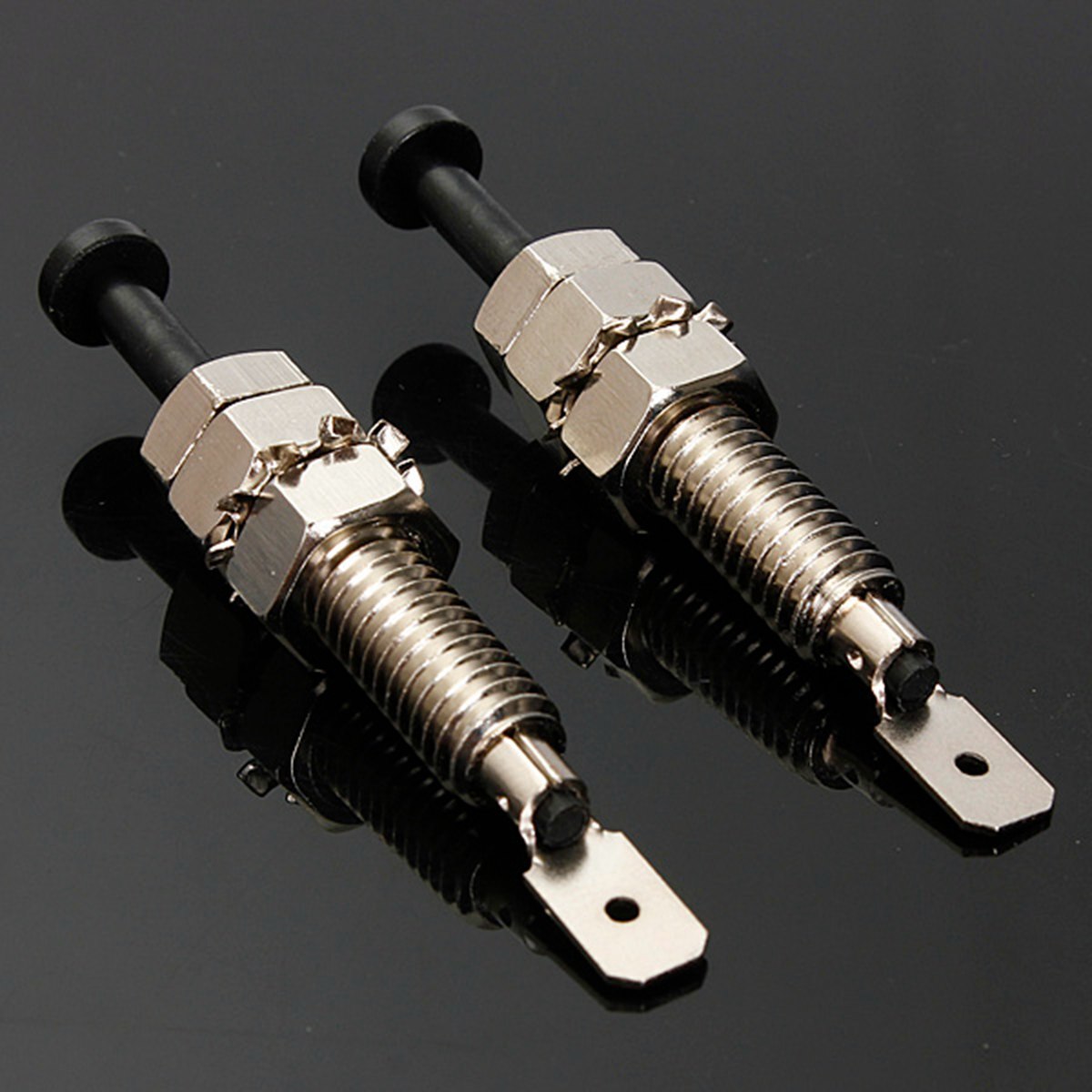 Pair Universal 70mm Car Alarm Security adjustable Auto Truck Hood Door Pin Switch