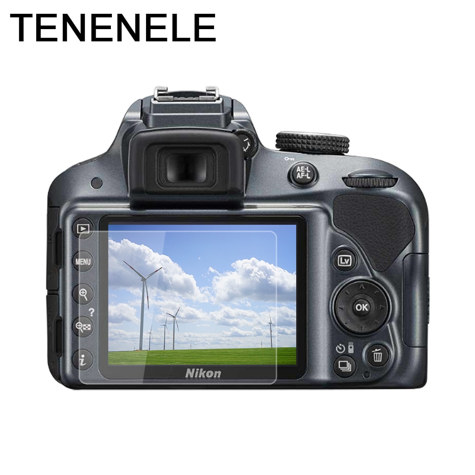 TENENELE Screen Protector Voor Nikon D3100 D3200 D3300 D3400 Gehard Glas LCD Beschermfolie HD Camera Screen Protector