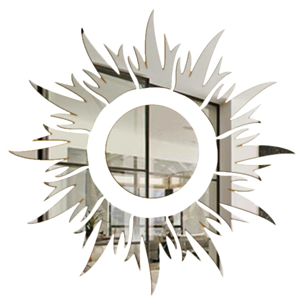 Silver DIY Acrylic Mirror Wall Stickers Love Hearts For Living Room Bedroom Home Decals DIY Acrylic Decoration Wall Stickers