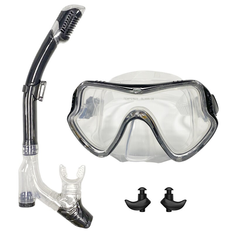 QYQ Tauchmaske, professionelle Schnorchel-Tauchmaske und Schnorchelbrille, Brille, Tauchen, Schwimmen, leichtes Atemschlauch-einstellen, Schnorchelmaske: verrotten