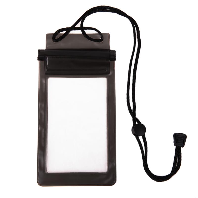 Funda impermeable Universal fuerte funda de 3 capas maletines para teléfono Coque a prueba de agua funda de teléfono deportes acuáticos: Color negro