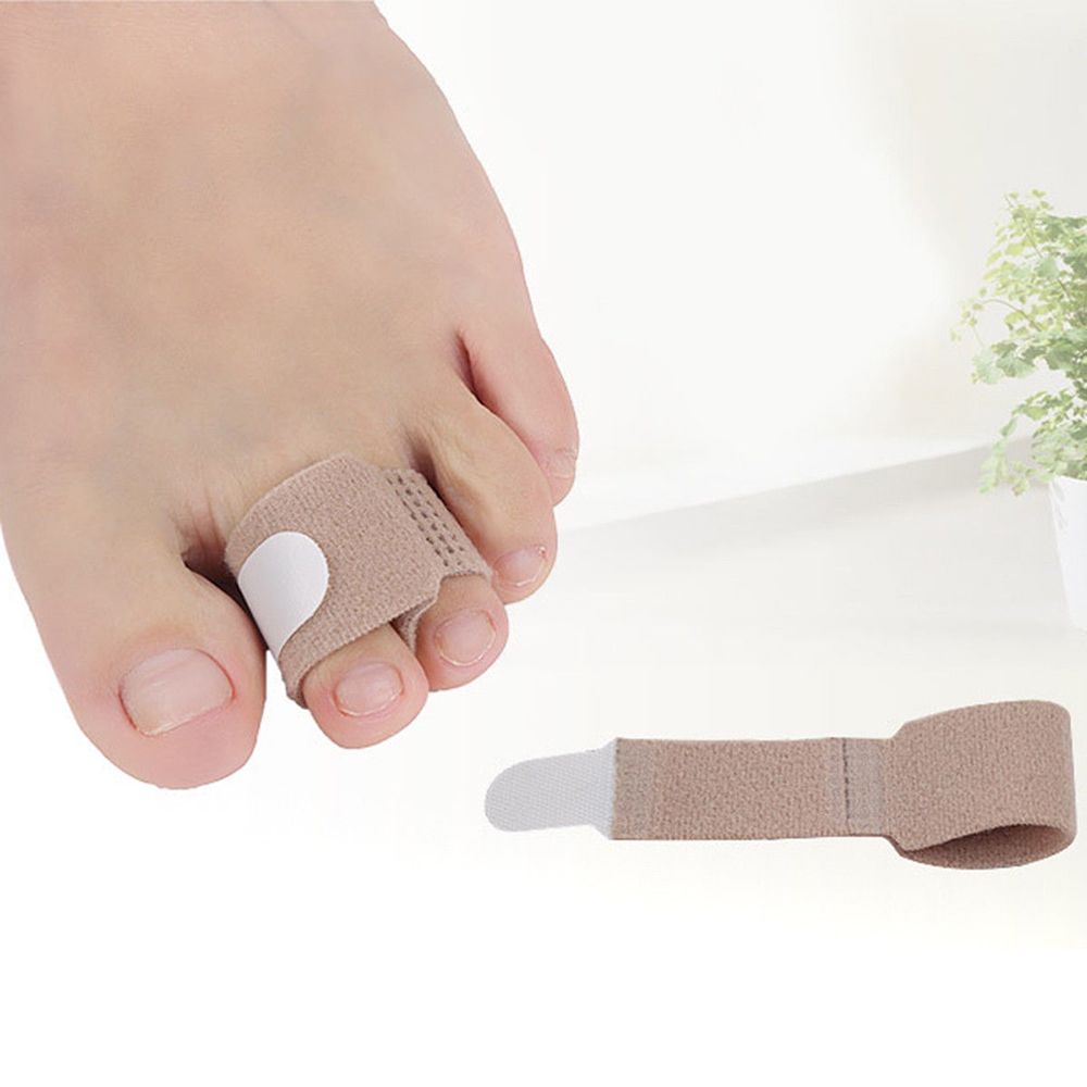 1 stk tå finger rettetang hammer tå hallux valgus korrektor bandasje tå separator skinne wraps fotpleieutstyr: 1 stk